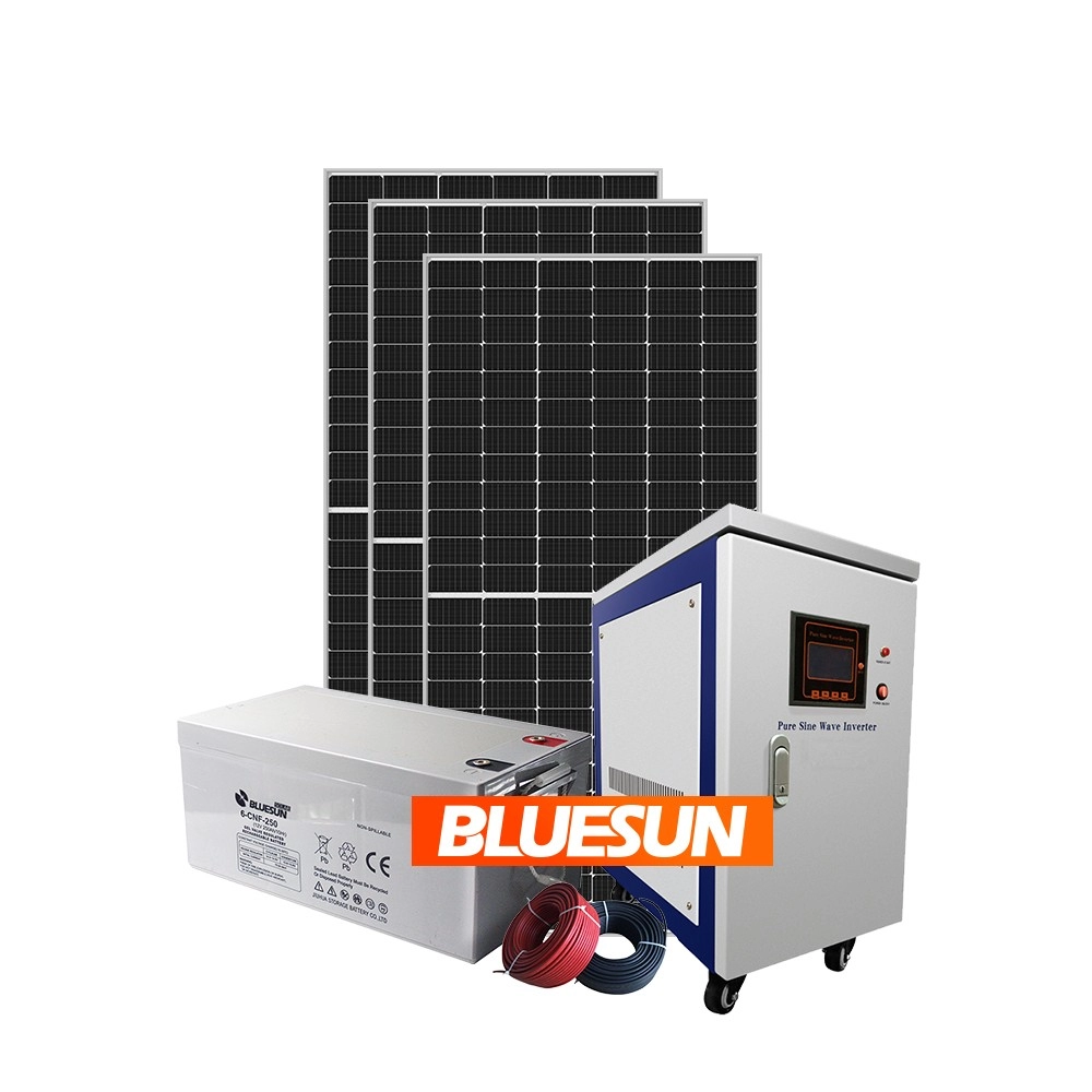 Bluesun 20kw ปิดระบบพลังงานแสงอาทิตย์กริดสำหรับโซลูชั่นอุตสาหกรรม