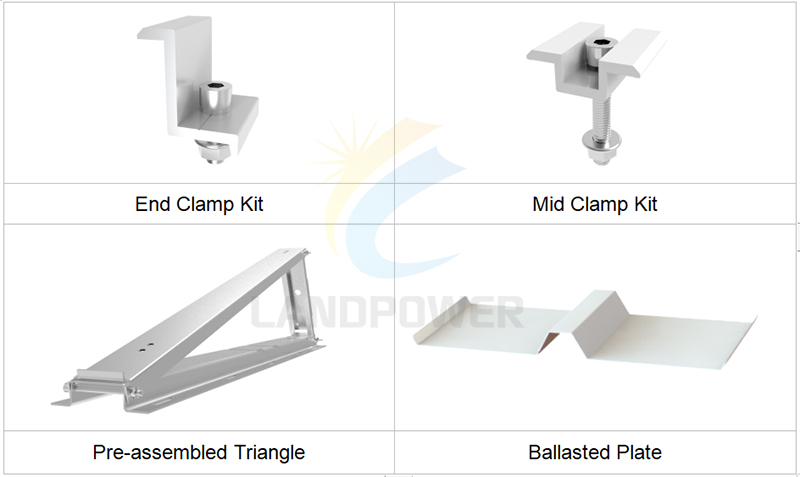 flat roof solar pv mounting