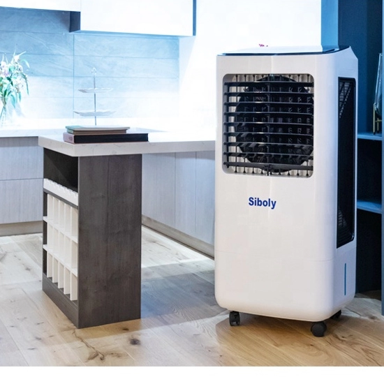 Evaporative Air Cooler 5000M3/H รีโมทคอนโทรลแบบพกพาสำหรับใช้ในครัวเรือนและกลางแจ้ง