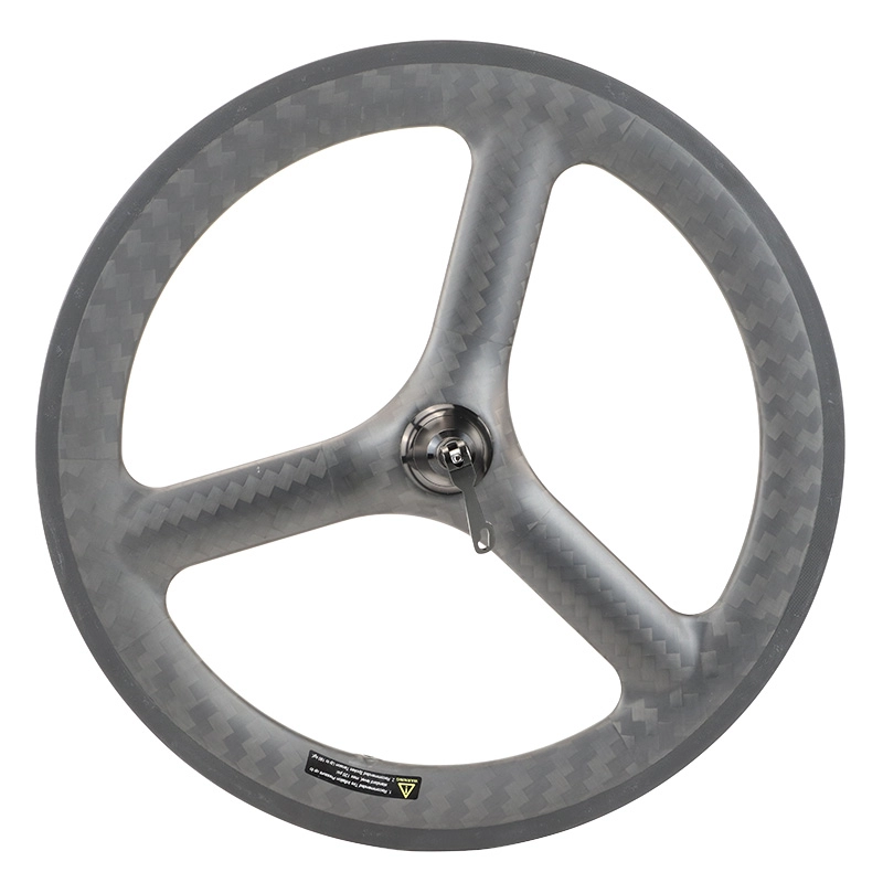 Carbon Tri Spoke Wheels 20 นิ้ว 451 พับ Ride Rim เบรค Carbon Wheelset 25mm กว้าง 48mm Deep