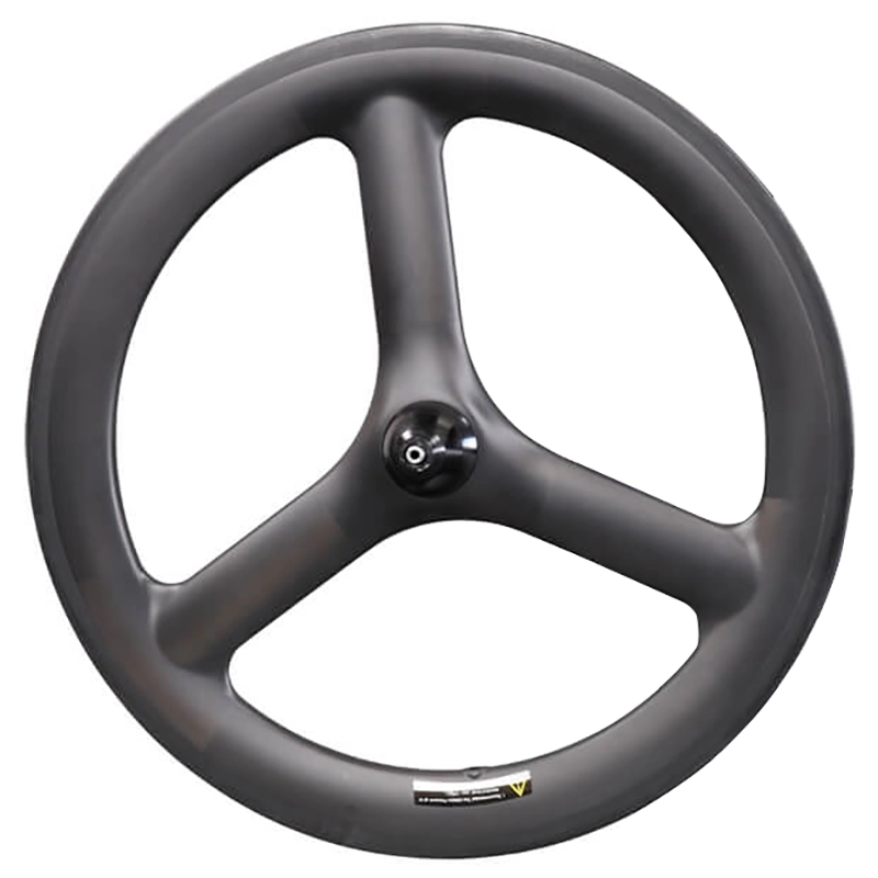 Carbon Tri Spoke Wheels 20 นิ้ว 406 พับ Ride Rim เบรค Carbon Wheelset 25mm กว้าง 48mm Deep