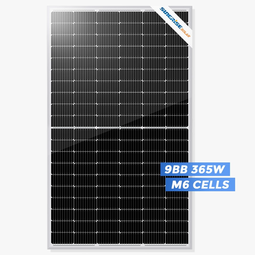 9BB PERC Monocrystalline Half Cell 365 วัตต์ราคาแผงโซลาร์เซลล์