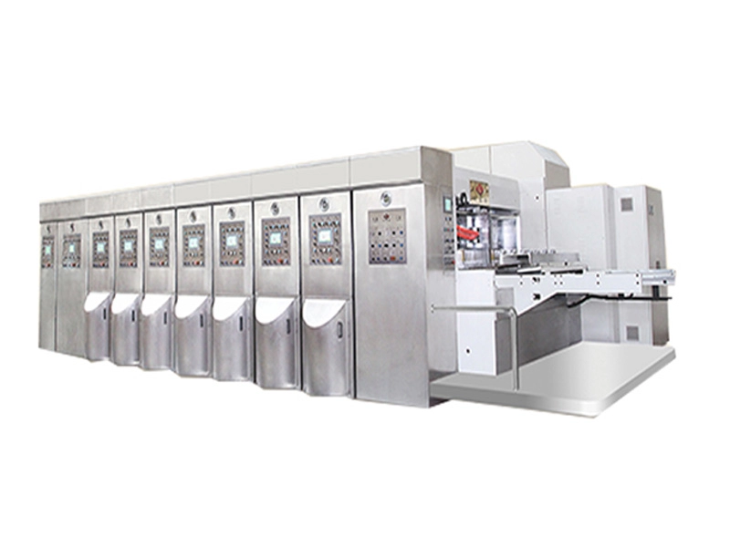 เครื่องจักรการพิมพ์สีเฟล็กโซ 2 สำหรับกล่องกระดาษและกระดาษลูกฟูก