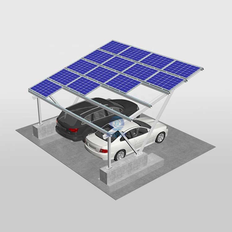 N Type PV Carport Mounting Solution ระบบพลังงานแสงอาทิตย์
