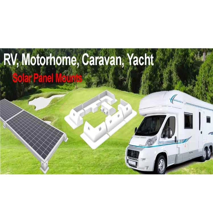 พลาสติก ABS แผงโซลาร์เซลล์เมาท์ Flush สปอยเลอร์ยาวสำหรับ RV / Caravan ABS 530mm Length