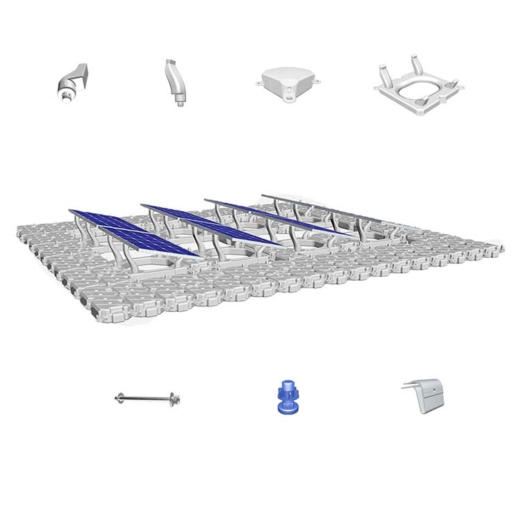 HDPE Floating Photovoltaic System น้ำพุพลังงานแสงอาทิตย์