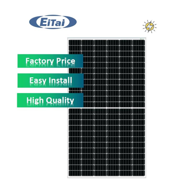 EITAI 455W แผงโซลาร์เซลล์ PV 144 Cells Half Cut Mono Module ราคา