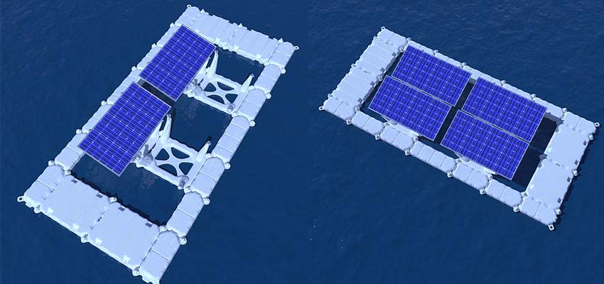 floating solar power system