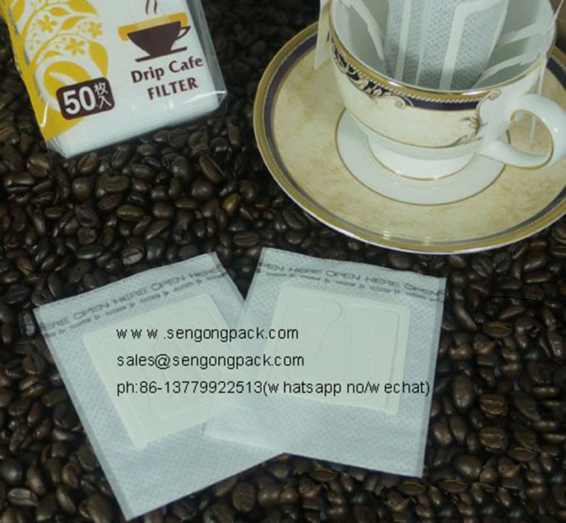 อัลตราโซนิก Canephora / Robusta Drip Caffee เครื่องบรรจุถุงพร้อมซองด้านนอก