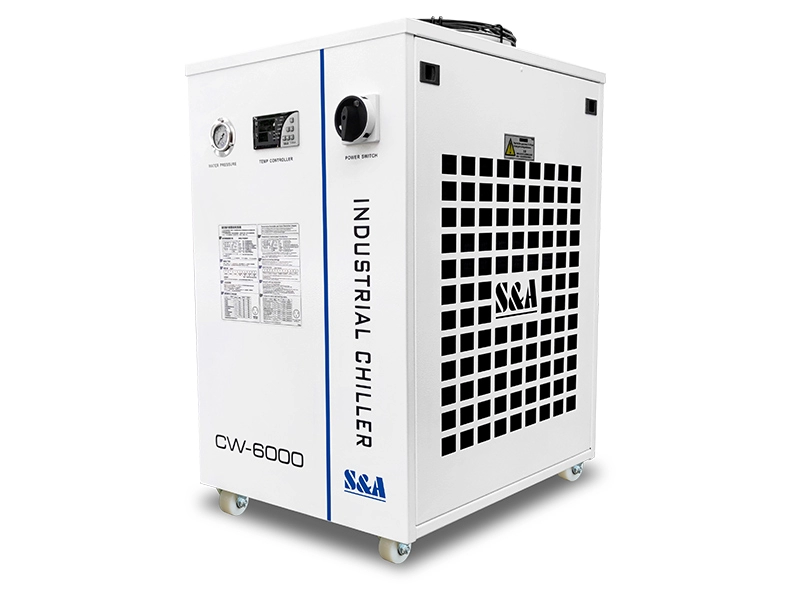 เครื่องทำน้ำเย็นชิลเลอร์ CW-6000 ความเย็น 3000W ฟังก์ชั่นปลุกหลายตัว