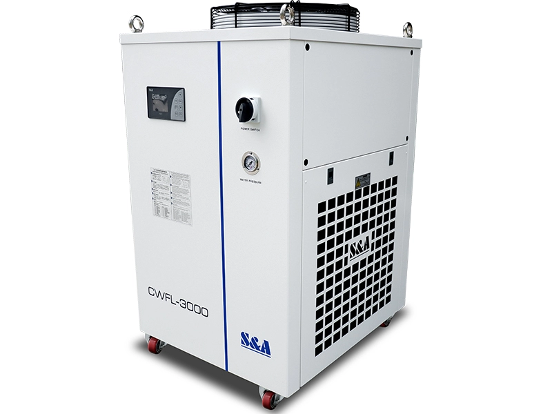 เครื่องทำน้ำเย็นอุตสาหกรรมกำลังสูง CWFL-3000 สำหรับไฟเบอร์เลเซอร์ 3000W