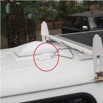 กันน้ำ Solar ABS Single Cable Boot 3-12mm สำหรับ Solar Caravan / RV Roof Mounting