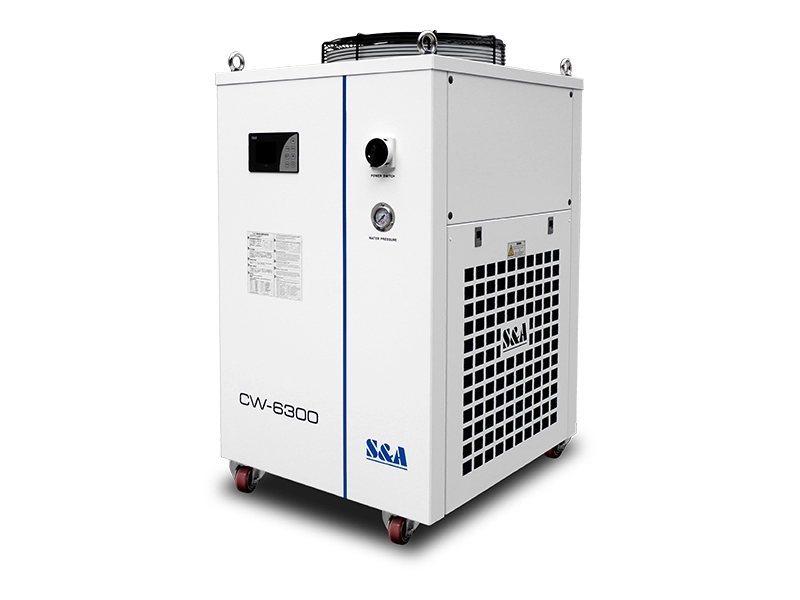 ชิลเลอร์น้ำระบายความร้อนด้วยอากาศ CW-6300 ความเย็น 8500W รองรับโปรโตคอลการสื่อสาร Modbus-485