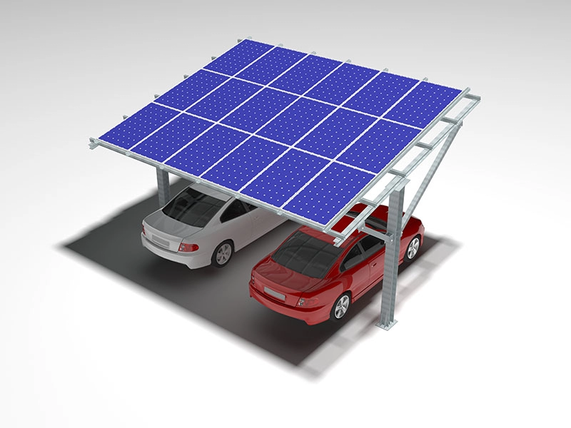 ระบบติดตั้งภาคพื้นดินแบบติดตั้งบนพื้นดินของ Solar Steel Carport
