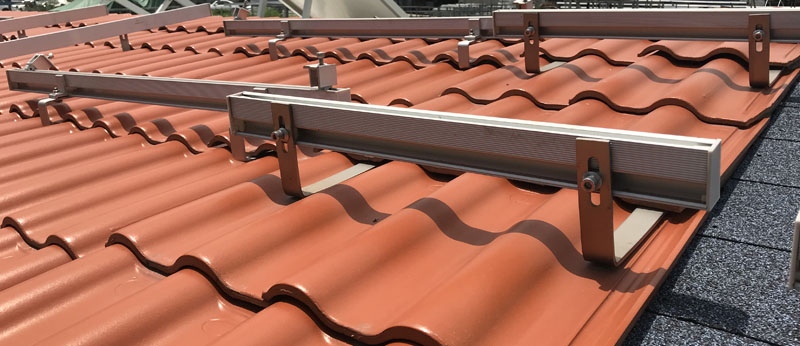 tile roof solar mounting system