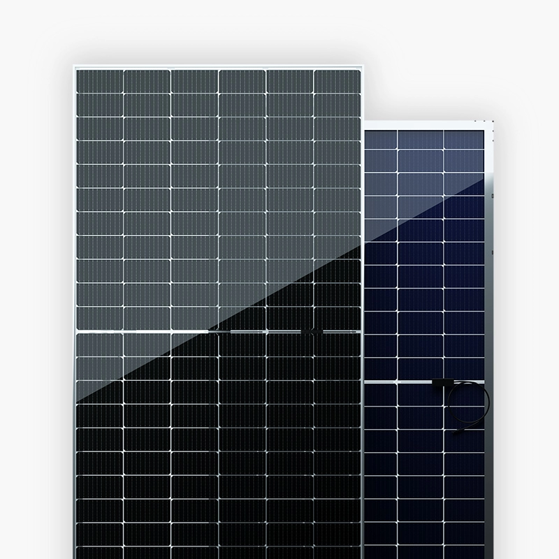470W-490W แผ่นหลังแบบใสสองหน้า Mono Half-cut PERC Solar PV Panel
