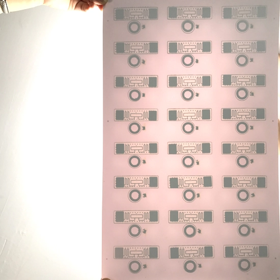 ความถี่คู่ 13.56MHz UHF RFID Inlay Sheet