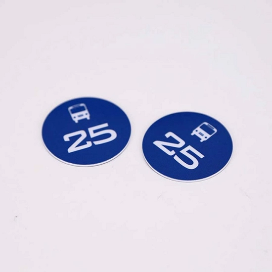 กันน้ำ 125khz 13.56Mhz RFID PVC Smart Round EdgeToken