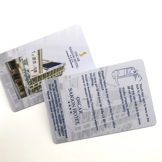 CMYK การพิมพ์บัตร RFID Proximity สำหรับล็อคประตูโรงแรม