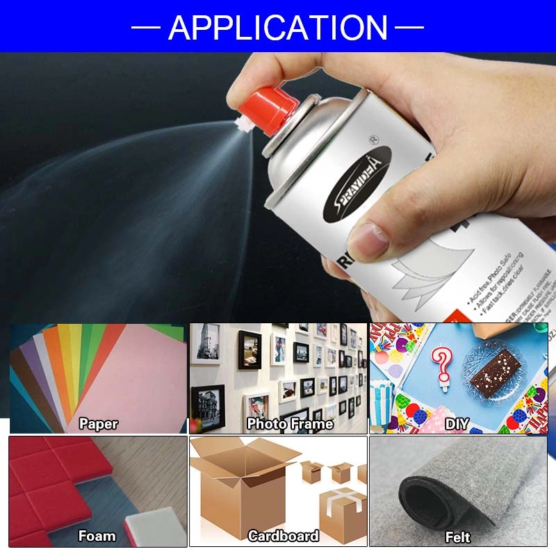 กระดาษภาพถ่ายไม้ใสแห้งเร็ว Craft Repositionable Spray Adhesive