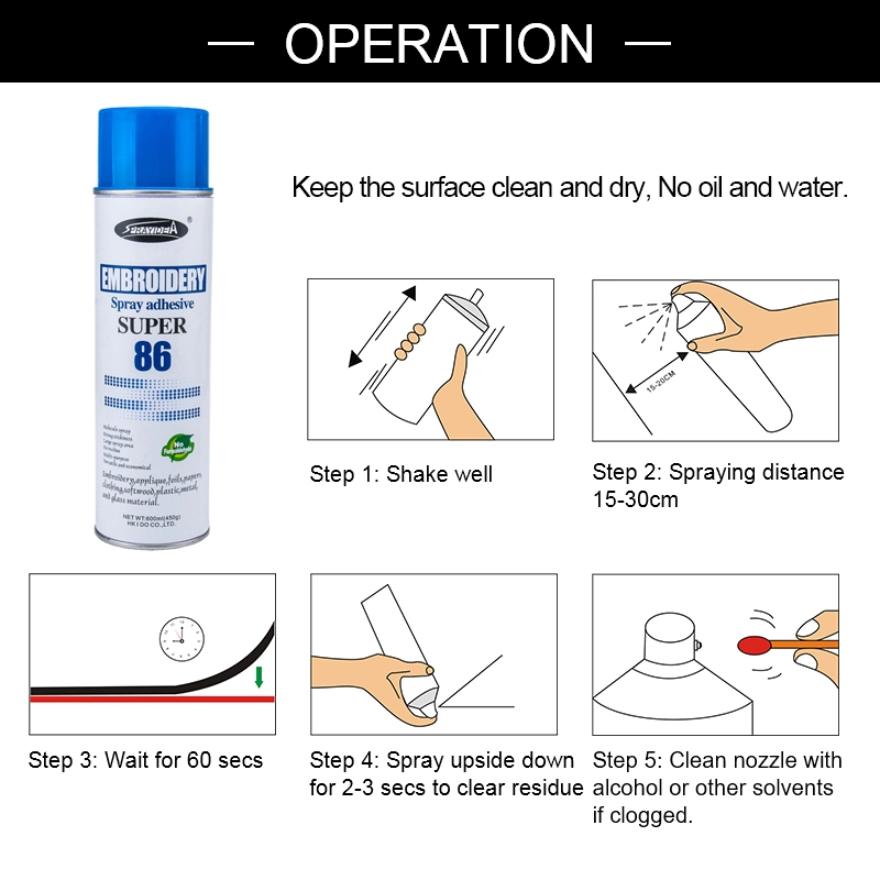 Sprayidea 86 สเปรย์กาวสำหรับการพิมพ์สิ่งทอ