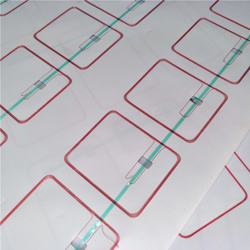 0.45MM 125Khz TK4100 RFID Prelam Inlay แผ่นสำหรับทำบัตร RFID