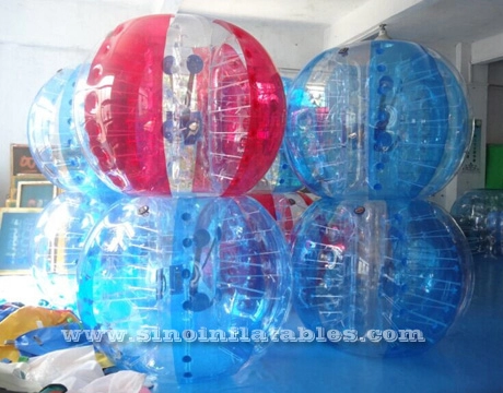เด็ก N ผู้ใหญ่ TPU ลูกฟุตบอลฟองพองพร้อมสายรัดคุณภาพจาก Sino Inflatables