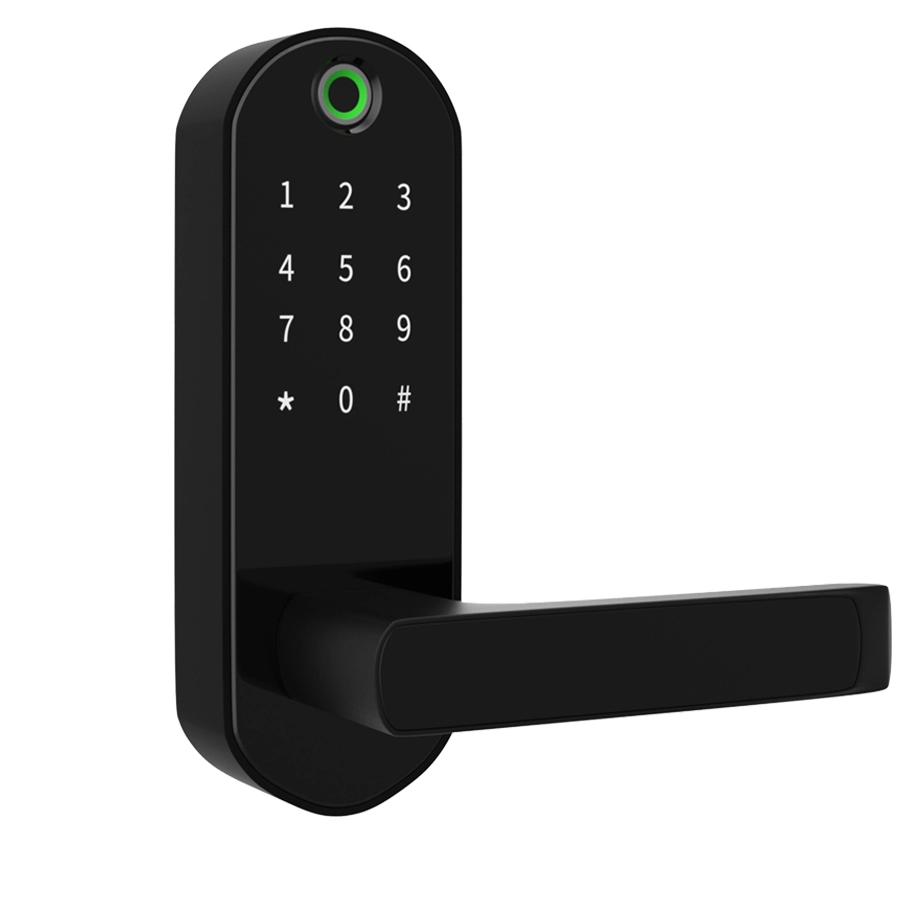 ระบบสมาร์ทโฮม รหัสผ่านดิจิตอล ล็อคลายนิ้วมือ NFC สำหรับประตูไม้