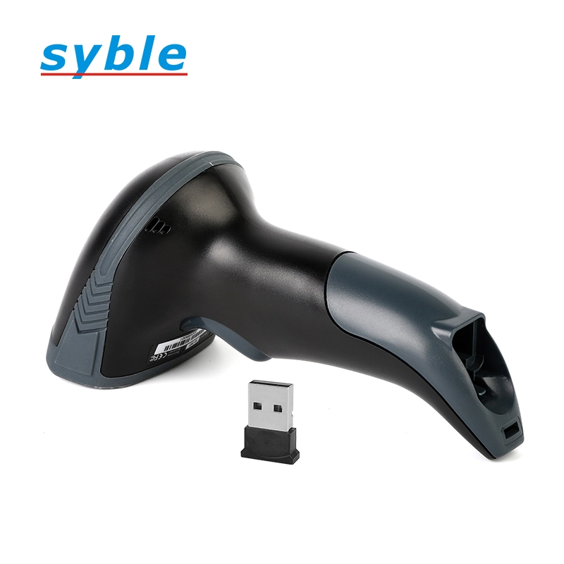 Syble ราคาถูก 1D เครื่องสแกนบาร์โค้ดไร้สายเครื่องสแกนมือถือพร้อมตัวรับสัญญาณ USB