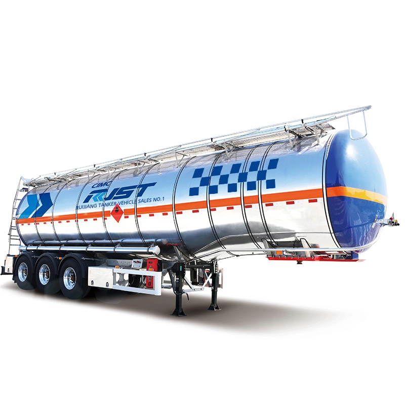 รถกึ่งพ่วงสำหรับถังเก็บความร้อนสแตนเลส (เทคโนโลยีของยุโรป) - CIMC RJST Liquid truck