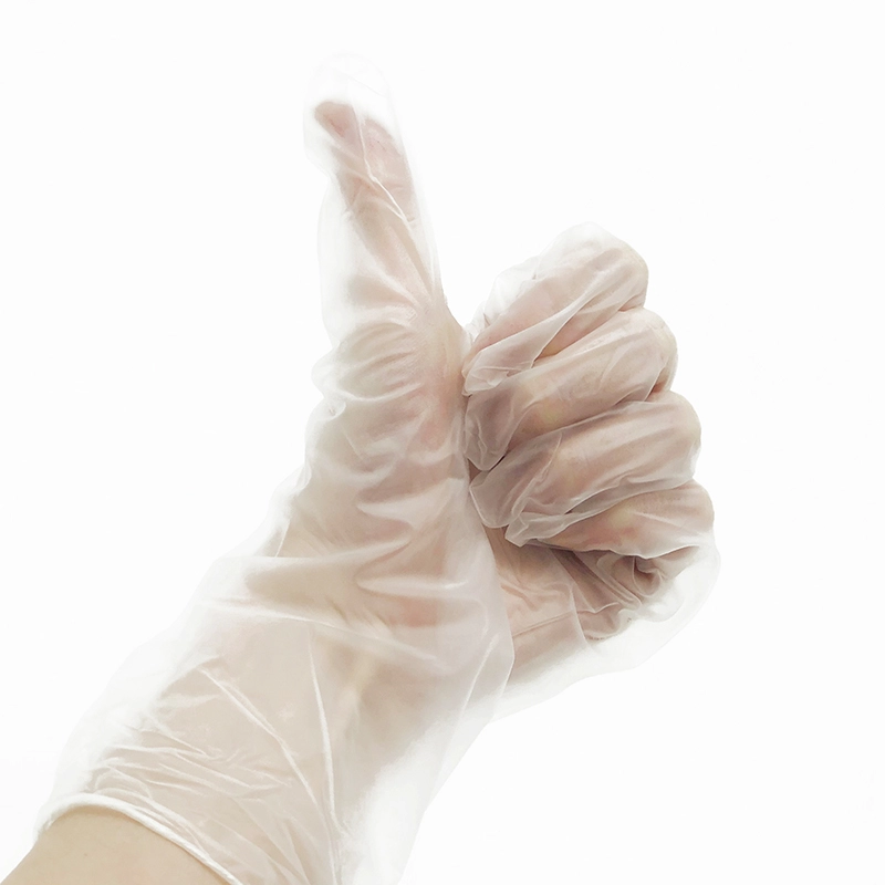 ผู้ผลิต ห้องครัว ครัวเรือน ทำความสะอาด ถุงมือไวนิลเกรดอาหาร ถุงมือ PVC ปลอดแป้ง ถุงมือนิรภัย
