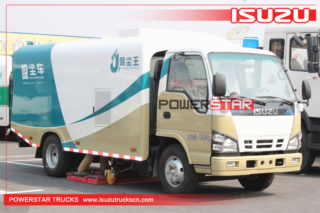 5m3 Pure Vacuum Suction Sweeper Isuzu Dirty suction Vehicle