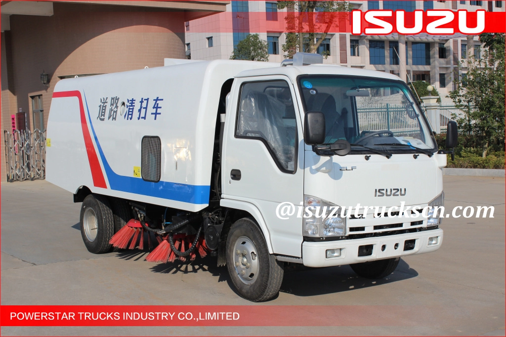 ใหม่เอี่ยม ISUZU NKR 3cbm-5cbm Isuzu Road Sweeping Vehicle