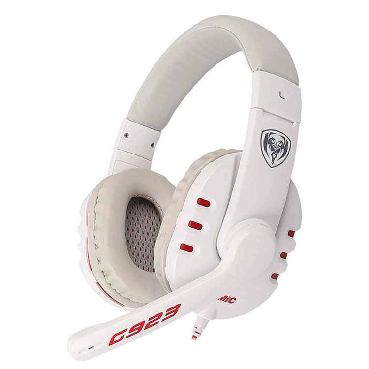 Somic G923 หูฟังเกมมิ่งเบสพร้อมไมโครโฟนพร้อมปลั๊กหูฟังแบบมีสายขนาด 3.5 มม. และหูฟัง