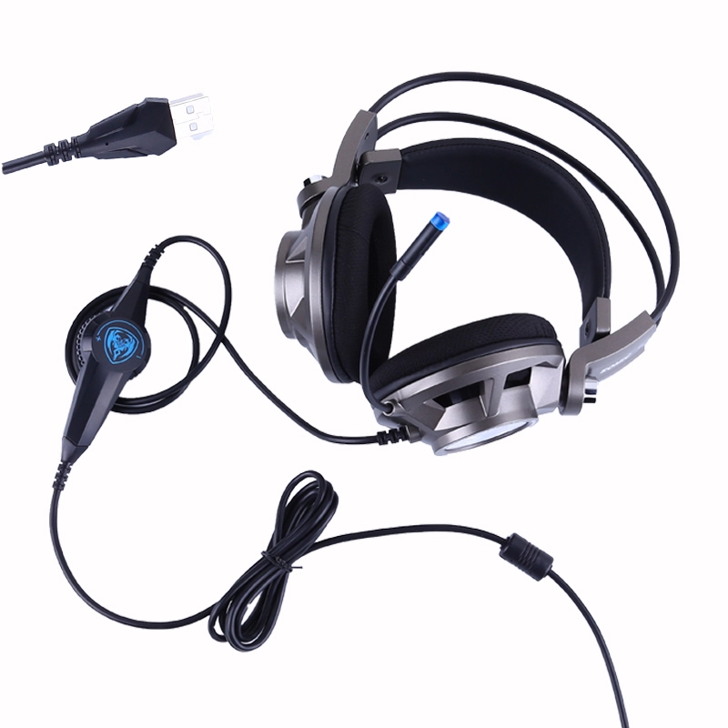 Somic G955 ขายส่งหูฟังแบบครอบหูฟังแบบครอบหูฟังแบบ USB พร้อมไมโครโฟน