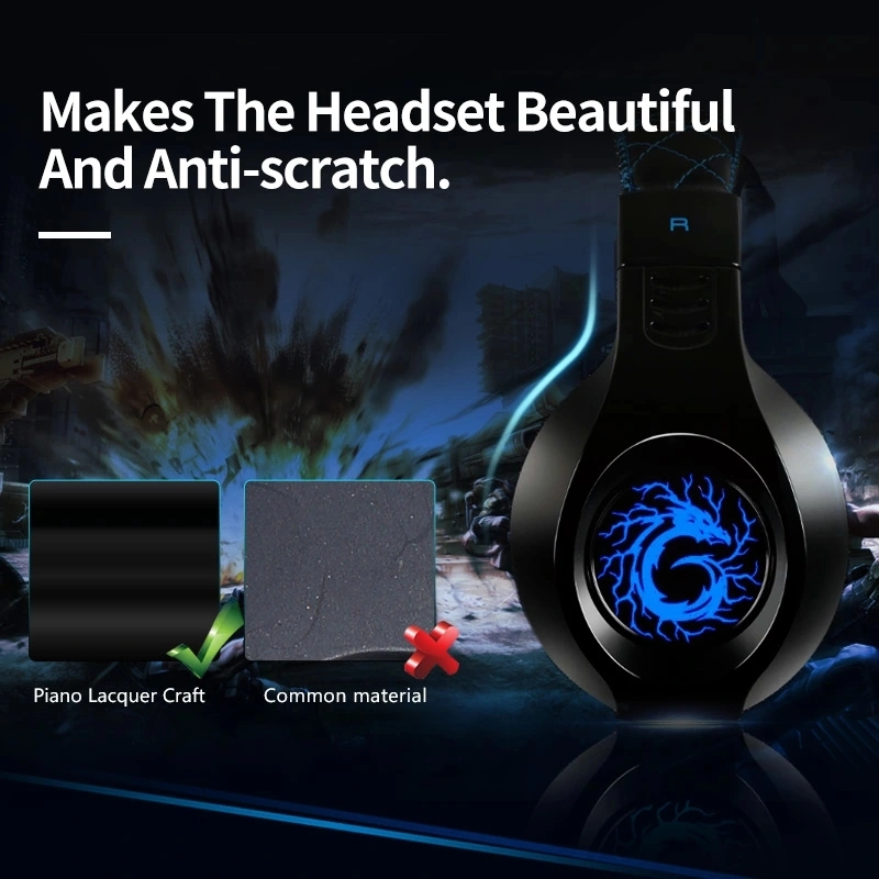 SENICC G9 PRO ชุดหูฟังสำหรับเล่นเกมแบบมีสายหูฟังสำหรับเล่นเกมพร้อมไมโครโฟนสำหรับ ps4 glaring ไฟ led ชุดหูฟังสเตอริโอสำหรับเล่นเกม