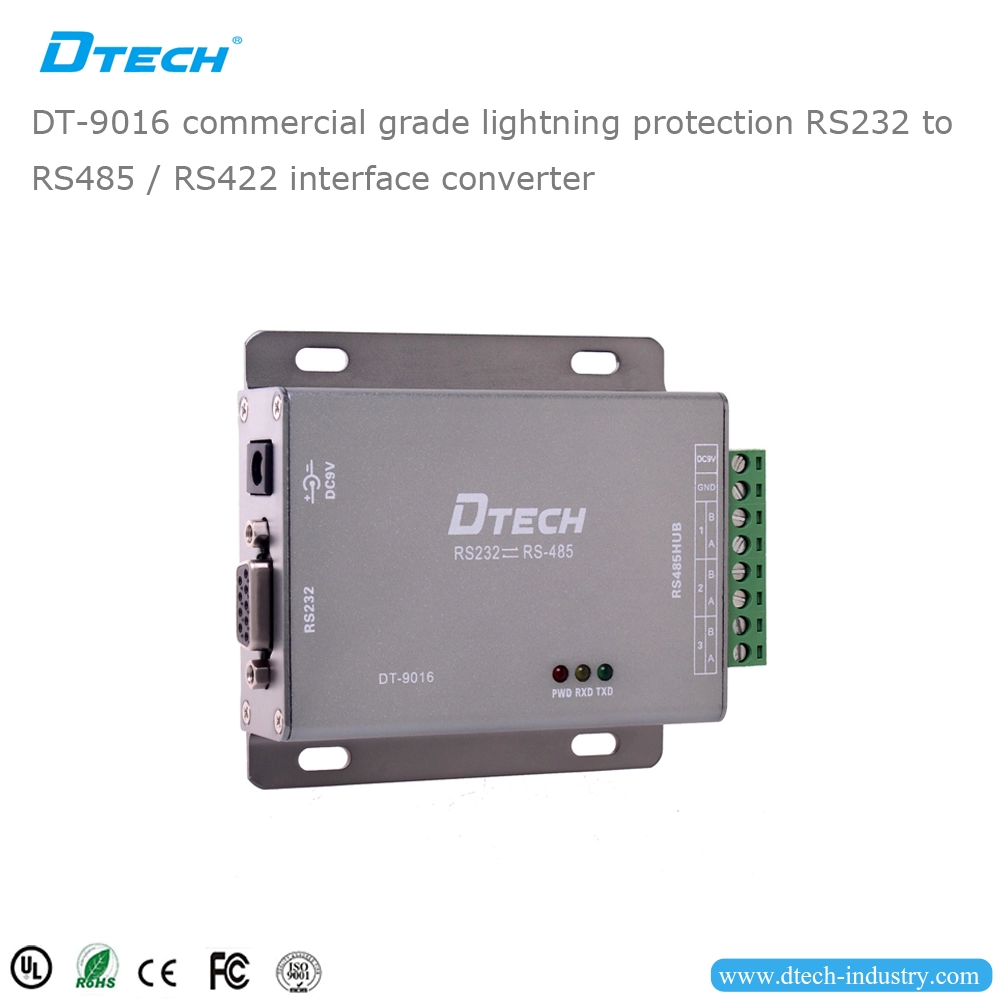 DTECH DT-9016 การแยกโฟโตอิเล็กทริกสำหรับอุตสาหกรรม RS-485 repeater