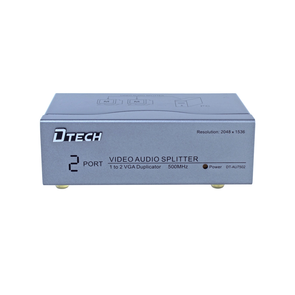 DT-AU7502 1 ถึง 2 500MHZ VGA AUDIO SPLITTER