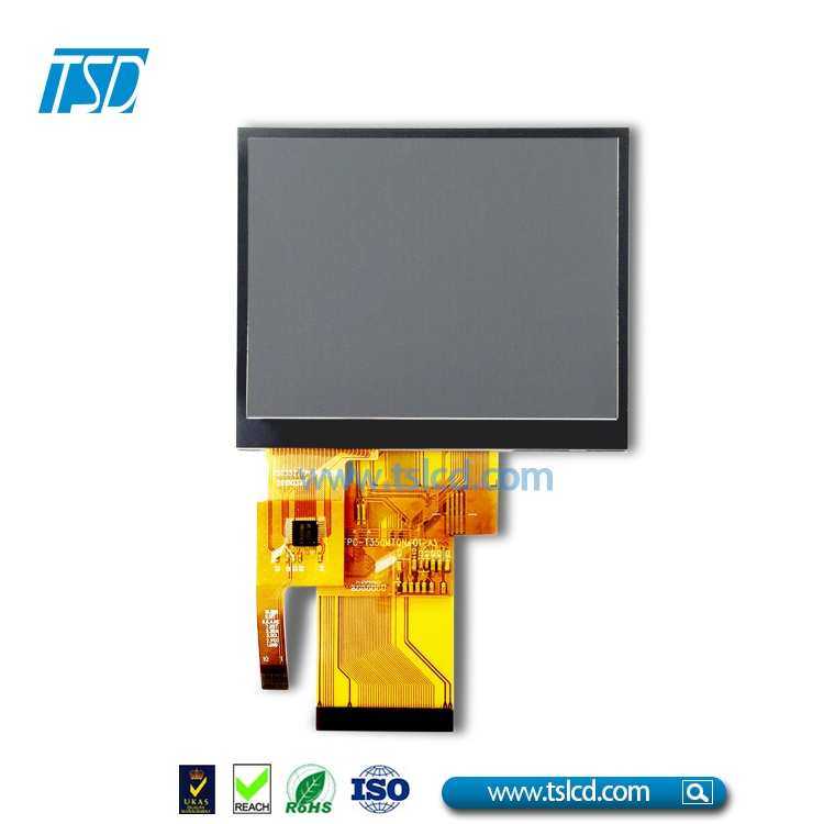 มุมมอง 6H 3.5 นิ้ว QVGA TFT LCD พร้อมอินเทอร์เฟซ RGB 54 พิน