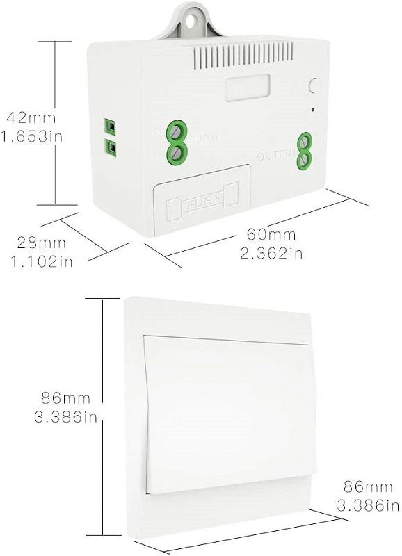 สวิตช์ไฟไร้สายสีทองพร้อมตัวรับสัญญาณ RF 433Hz