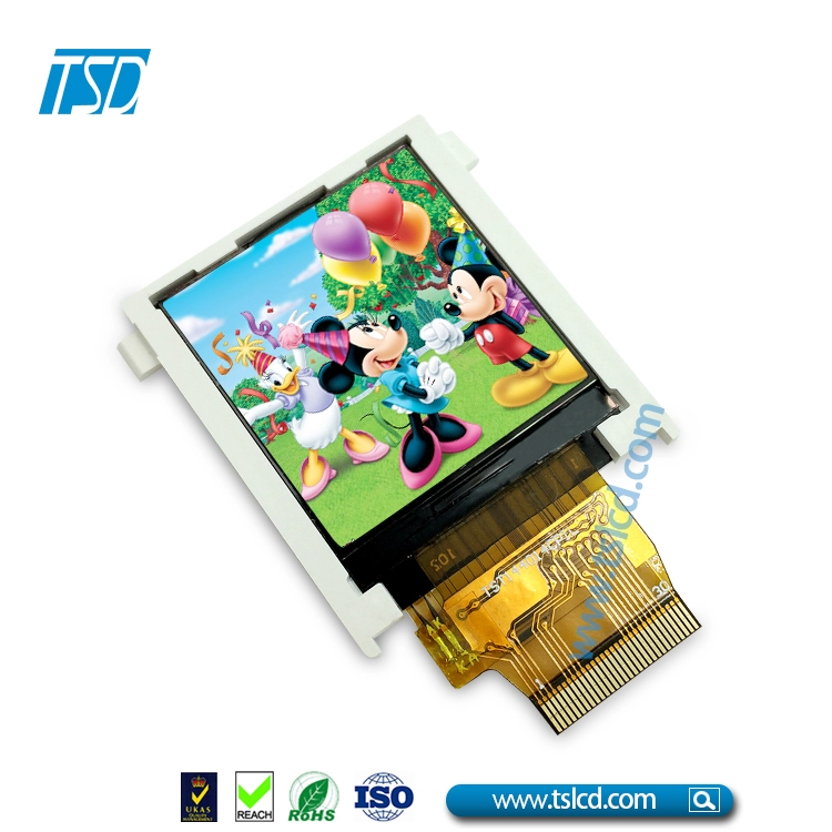 1.44" TFT LCD 128x128 พิกเซลจอแสดงผล lcm พร้อมแผงสัมผัส RTP การส่งผ่านข้อมูลสูง