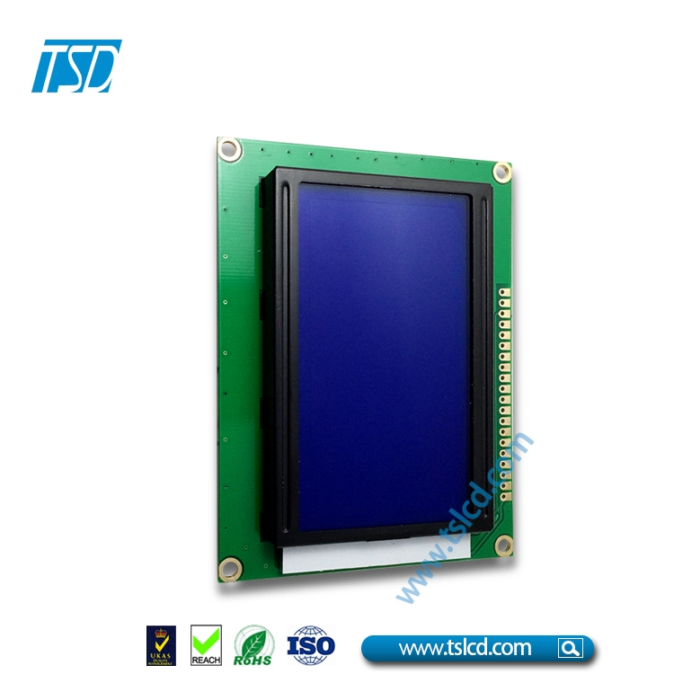 โมดูลแสดงผล LCD สีน้ำเงิน STN ขนาด 128x64