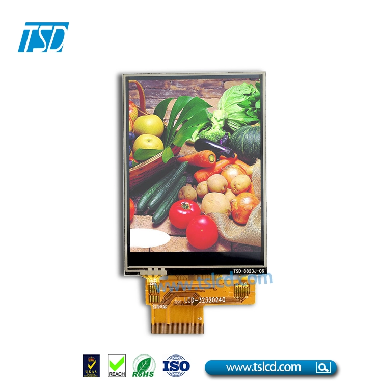 โมดูล LCD TFT ขนาด 3.2 นิ้ว 240x320 พร้อมขั้วต่อ ZIF FPC