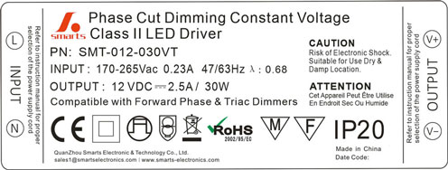 30w dimmable led driver