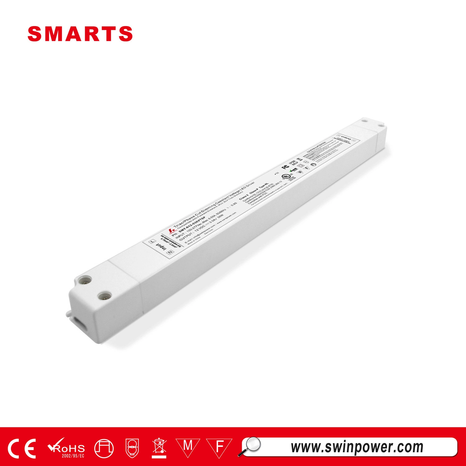 Triac Dimmable UL Led Driver 24v 3a ไดร์เวอร์แรงดันไฟคงที่ขนาดเล็ก