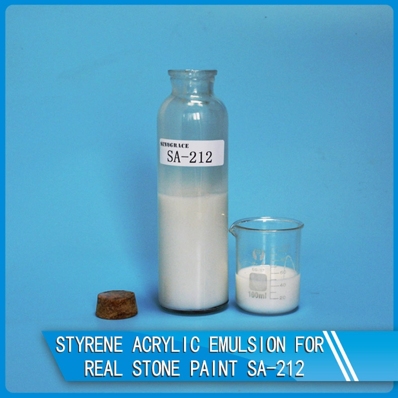 Styrene Acrylic Emulsion สำหรับสีหินจริง SA-212