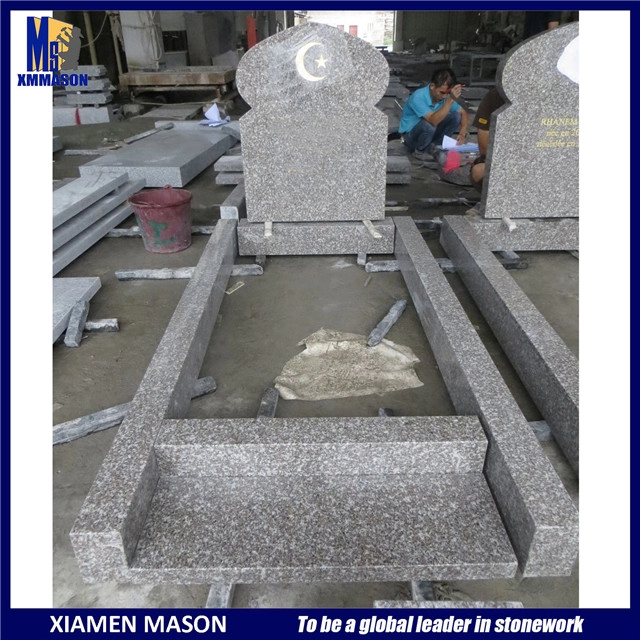 หินแกรนิตหลุมฝังศพของอิสลาม G664 พร้อมทองคำขัดเงา