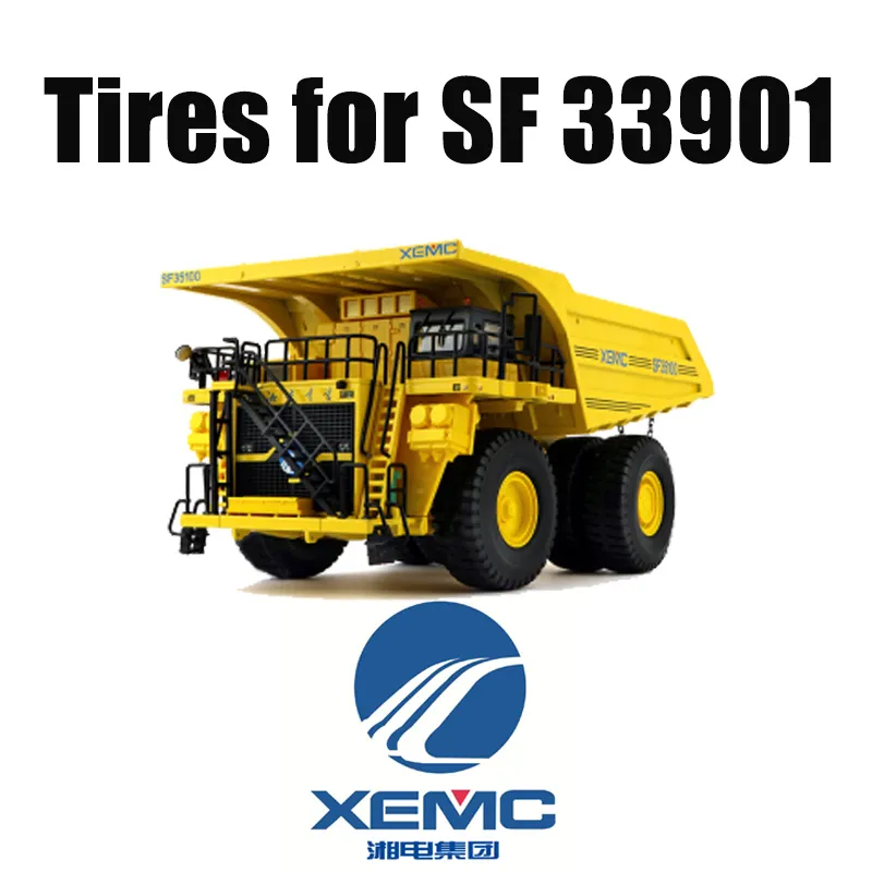 XEMC SF33901 รถบรรทุกลากพร้อมยางสำหรับการทำเหมืองแบบออฟโรด 50/80R57