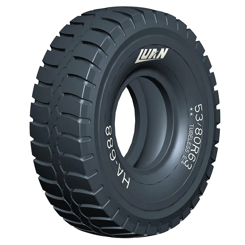 แรงฉุดลากที่ดีเยี่ยมและความต้านทานการตัด HA688 Pattern 53/80R63 Dump Truck OTR Tyres