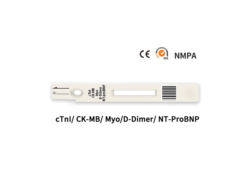 5 in 1 (cTnI/ CK-MB/ Myo/ NT-proBNP/ D-Dimer) การทดสอบเชิงปริมาณอย่างรวดเร็ว